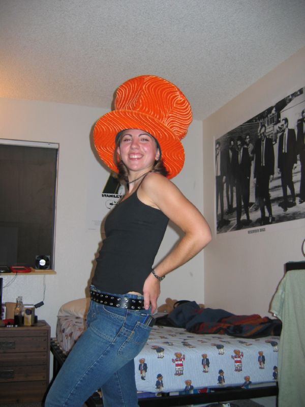 carly in my hat